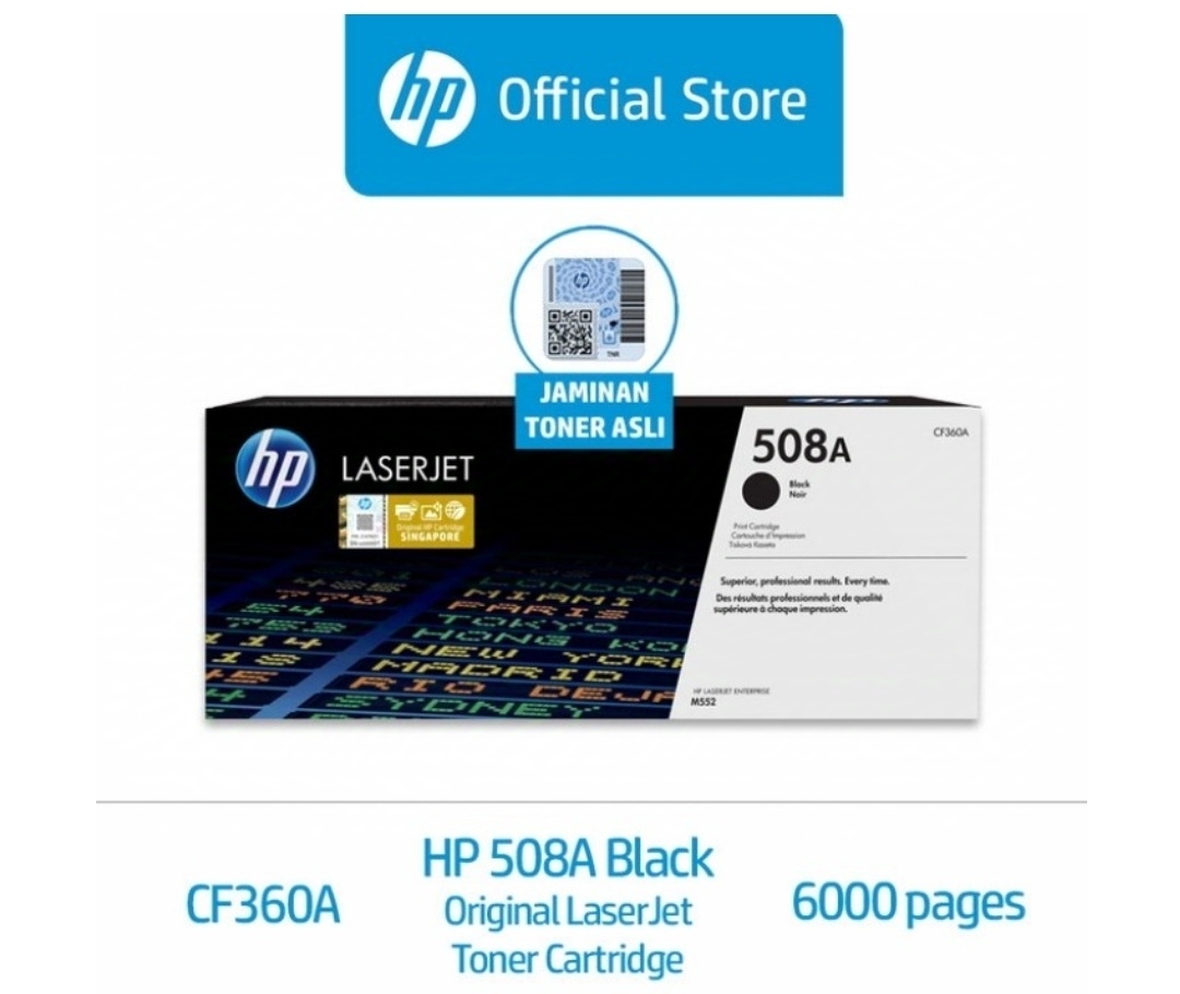Toner hp 508a black cf360a original