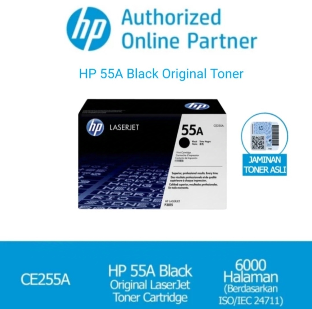 Toner hp 55a black CE255a original