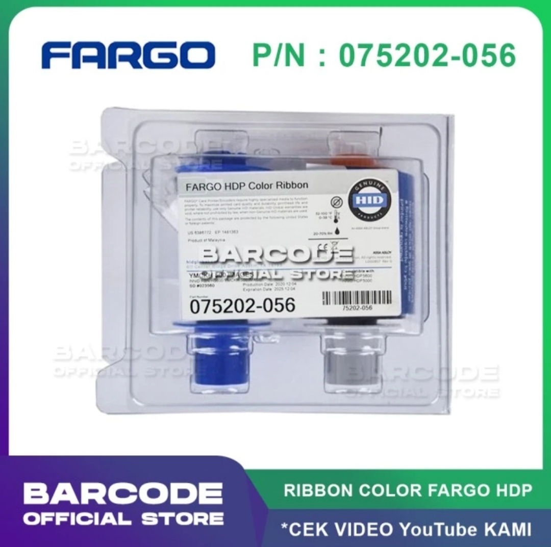 Ribbon color fargo HDP5600 HDP5000 e-KTP 75202 (075202-056 YMCKH 500