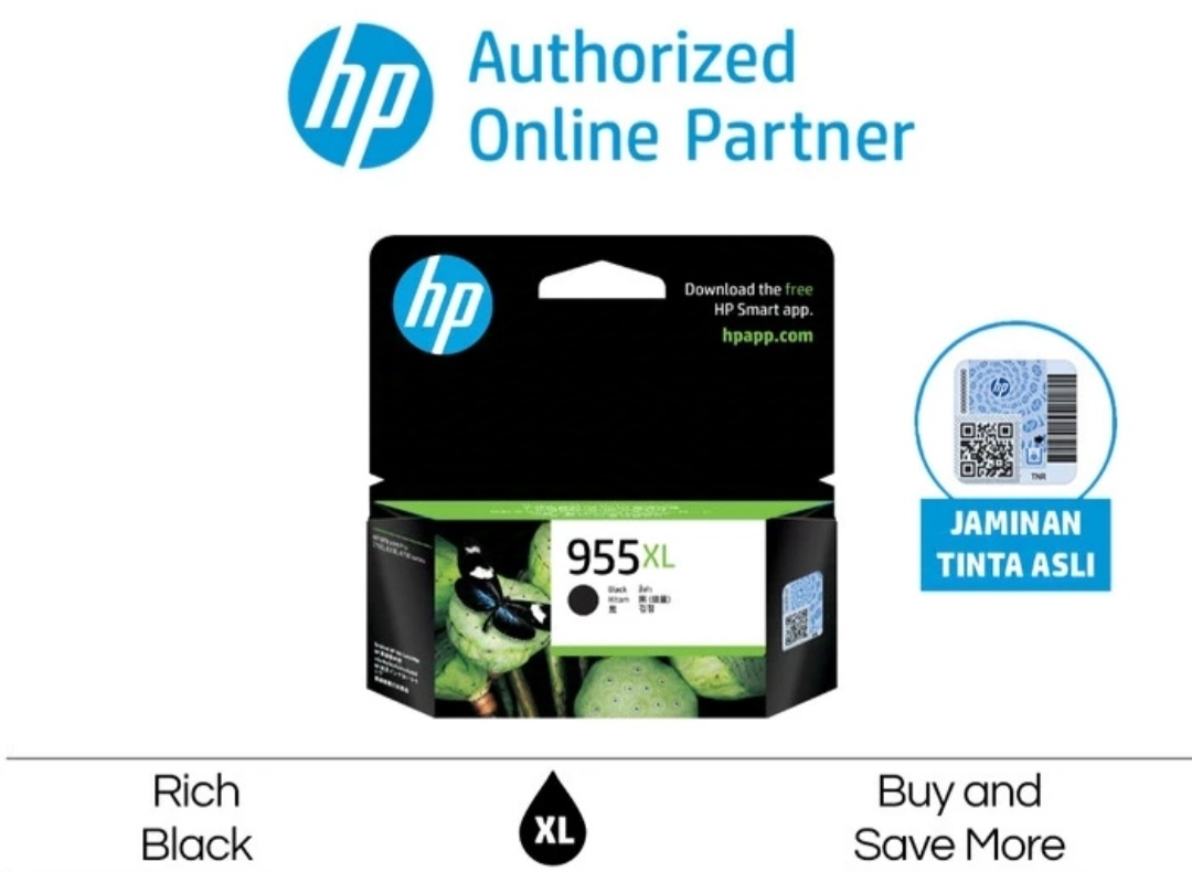 Tinta printer hp 955xl black original