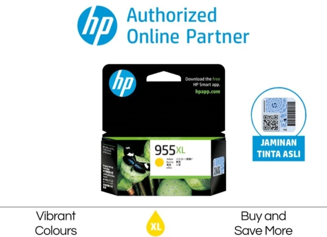 Tinta printer hp 955xl yellow original