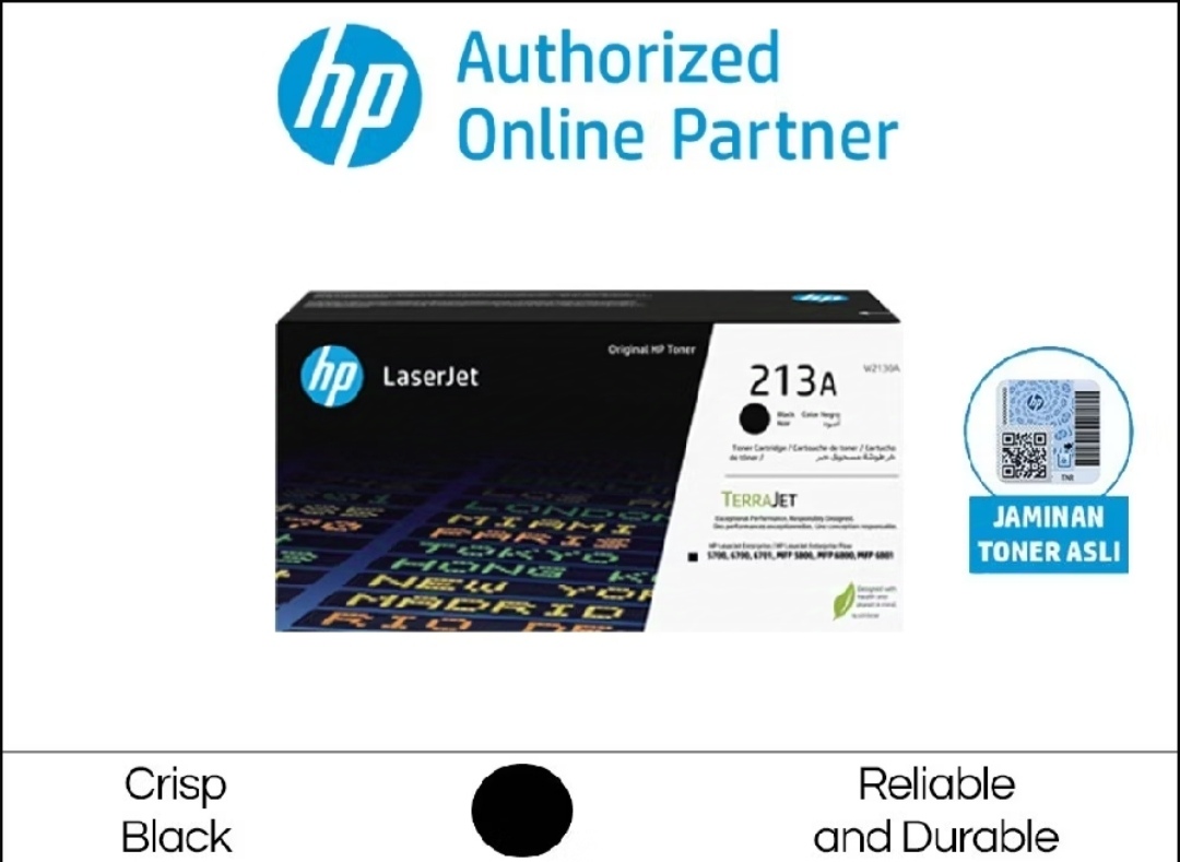 Toner printer hp 213a black original