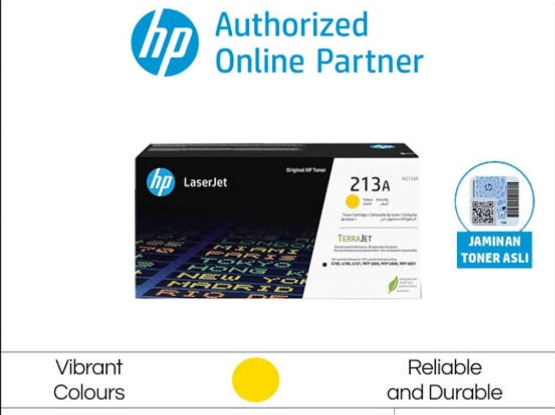 Toner printer hp 213a yellow original