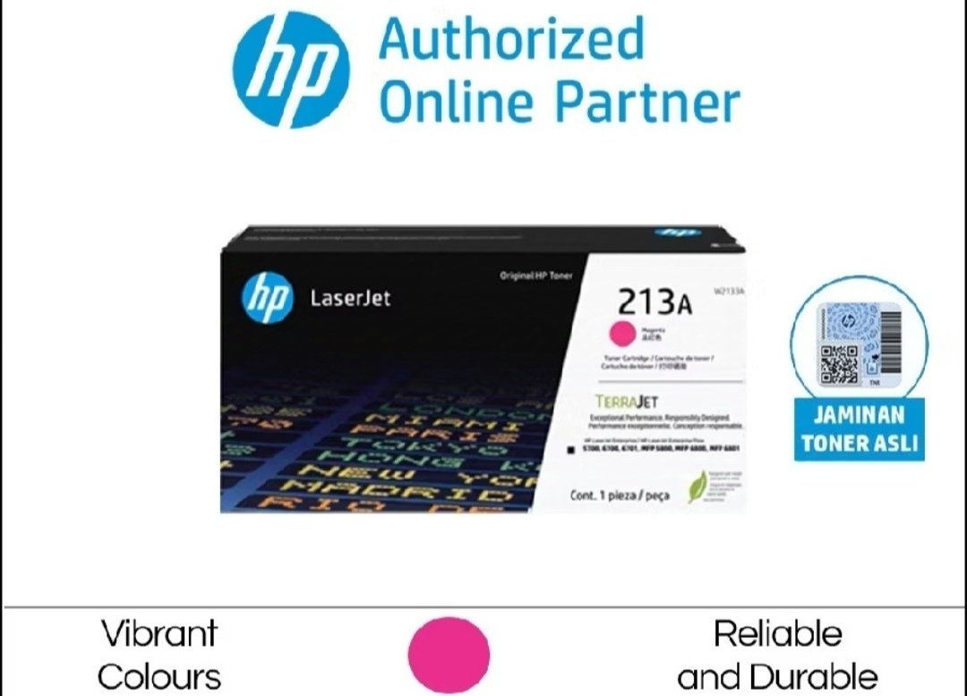 Toner printer hp 213a magenta original