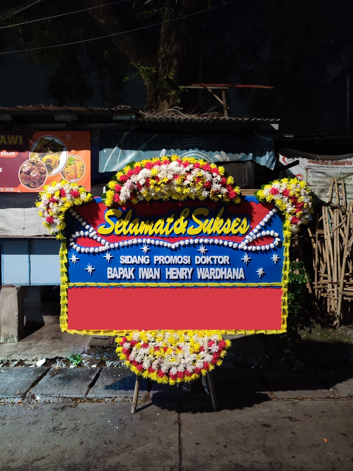 Papan Bunga Ucapan Sukses