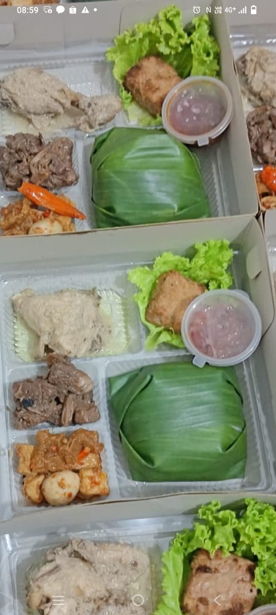 Paket Nasi Gudeg Ayam