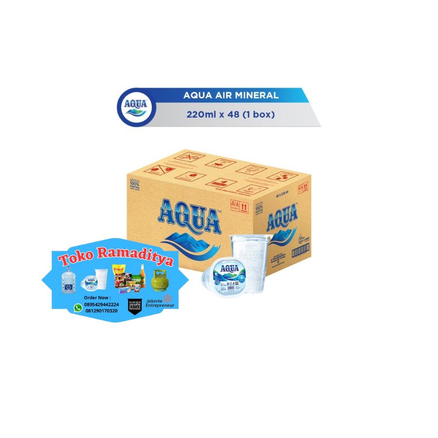 Aqua Gelas 220 Ml