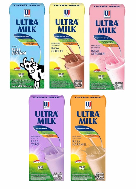 Susu Kotak isi 200 Ml Rasa Coklat, Strawberry