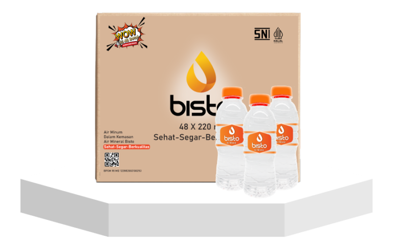 Air Mineral Bisto Ukuran 220 ml-