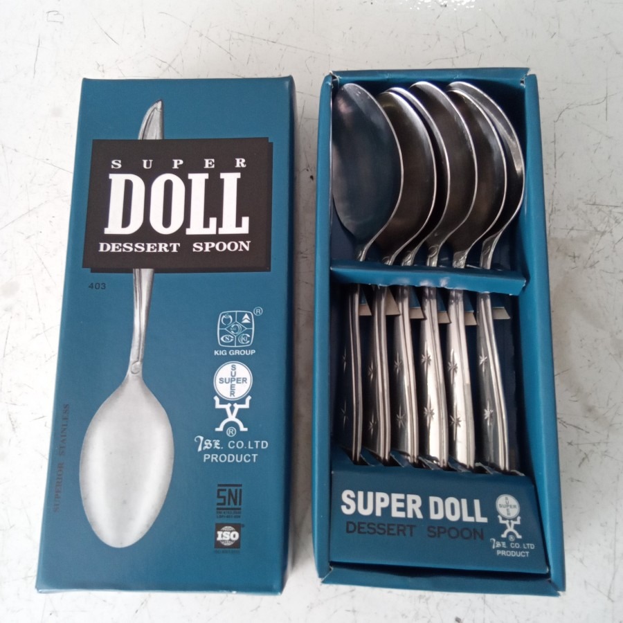 SENDOK MAKAN STAINLES STEEL SUPER DOLL