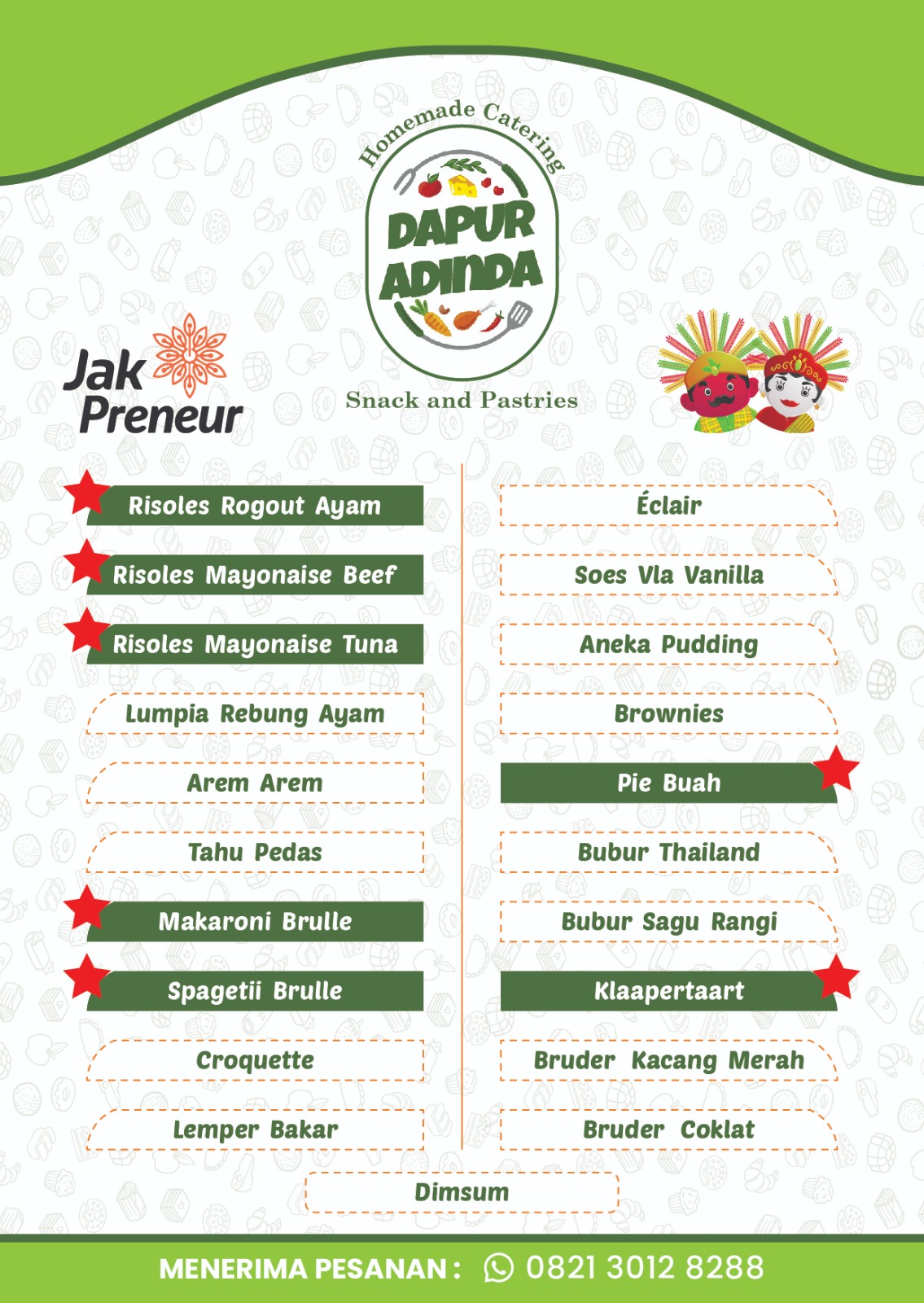 Menu  Snack  Dapur Adinda