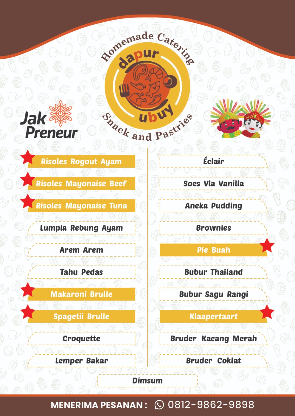 MENU  SNACK  DAPUR  UBUY