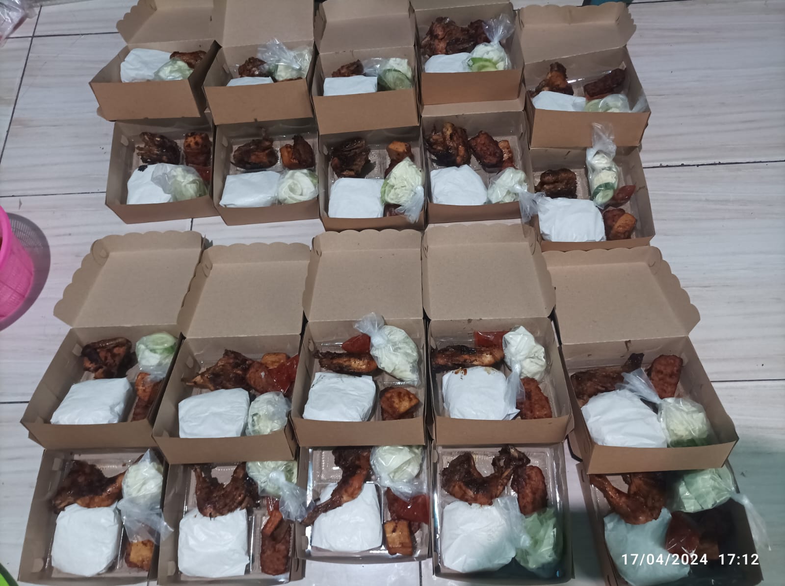 NASI BOX AYAM BAKAR WARJO
