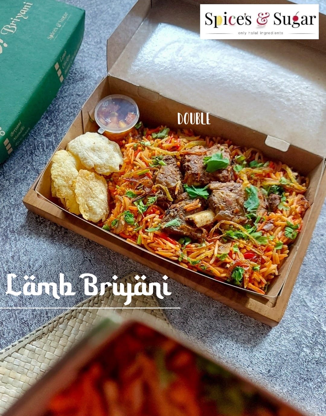 Nasi Briyani Kambing Double