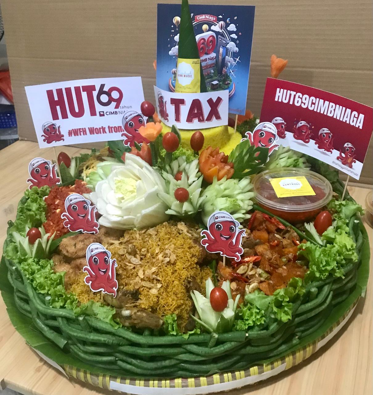 Tumpeng Nasi Kuning (15 porsi) Kamaliyyah Homemade