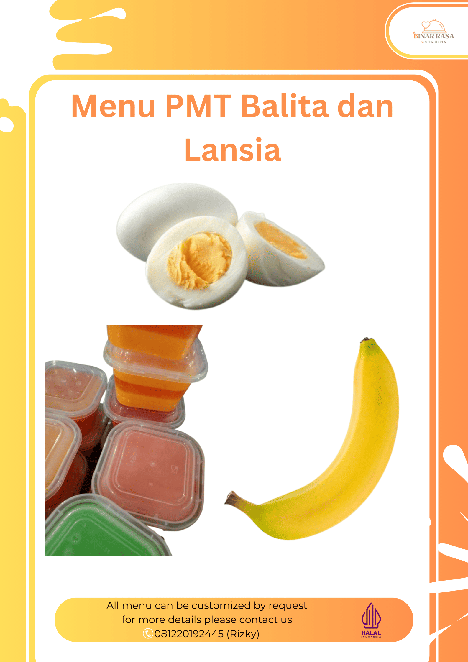 Menu PMT Balita &amp; Lansia