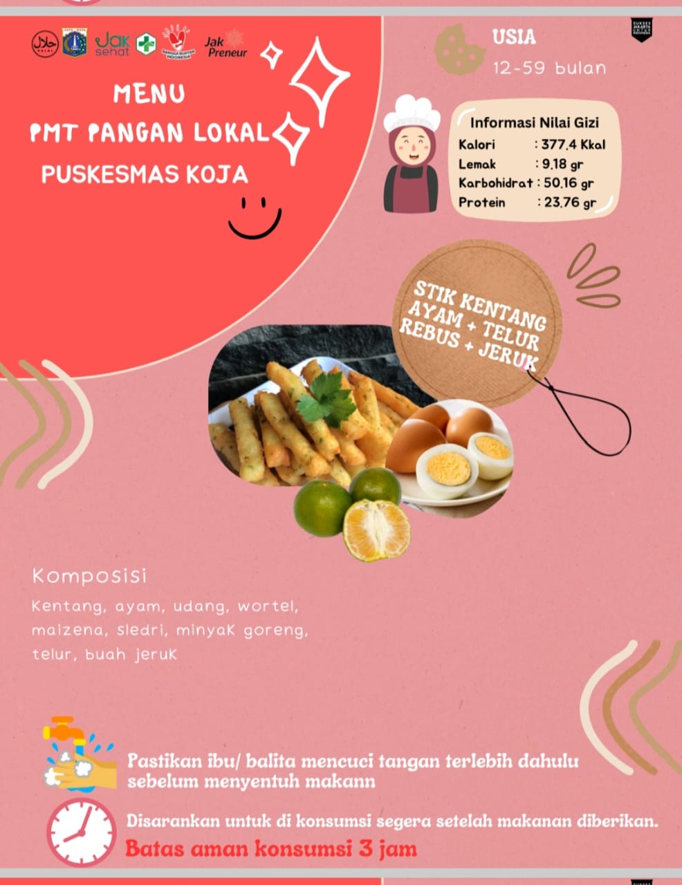Menu 6 Stik Kentang
