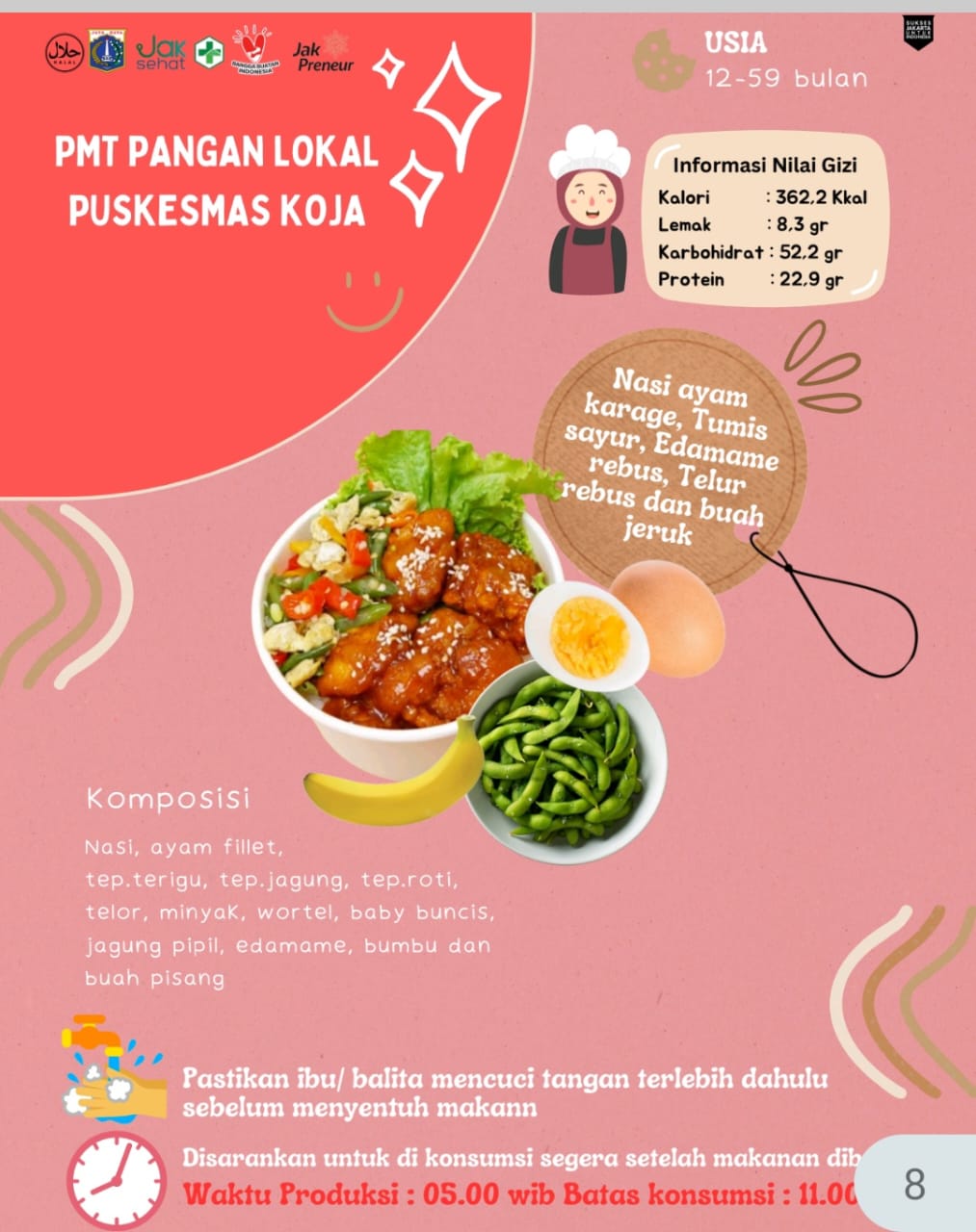 Menu 8 Nasi Karage