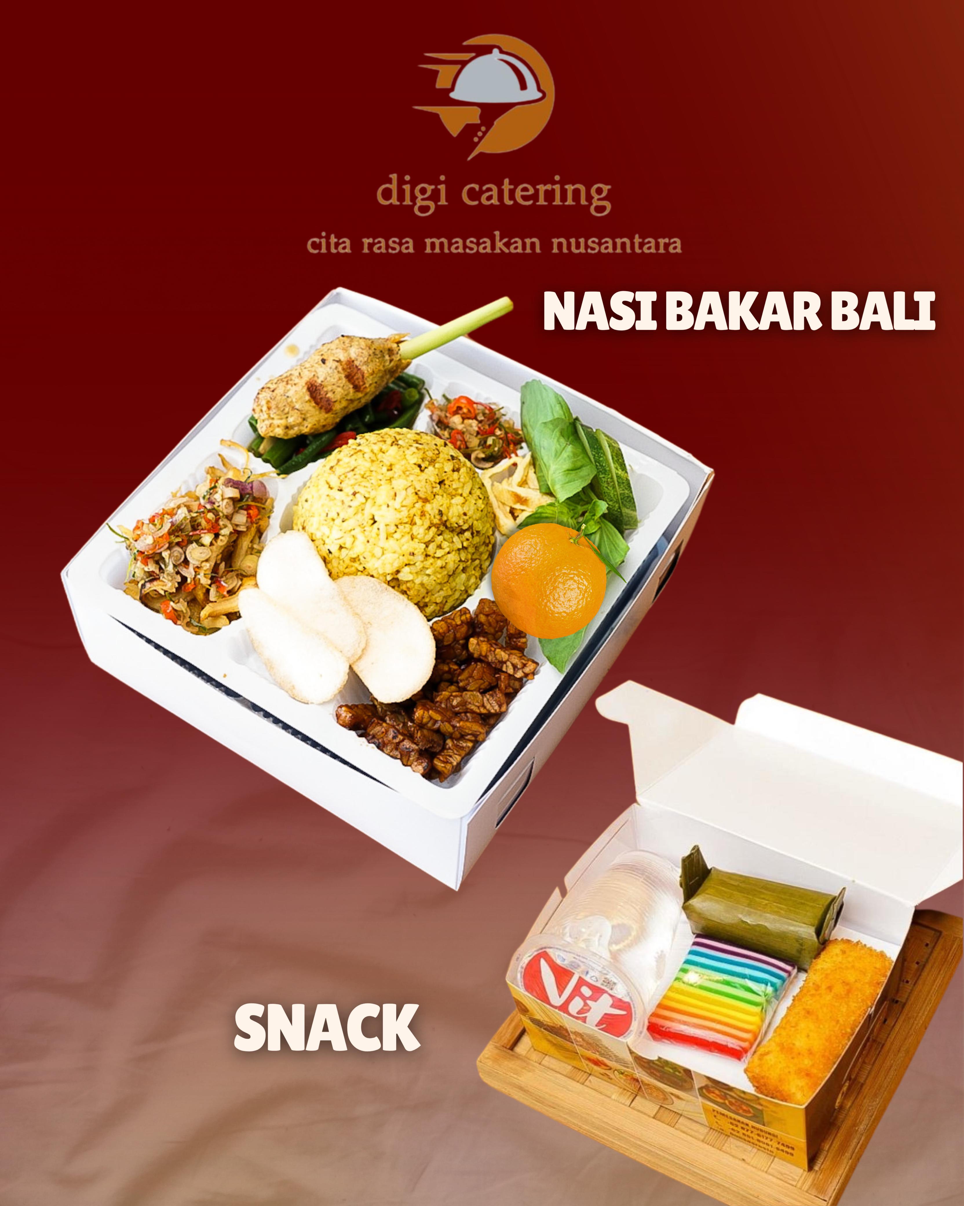 PAKET SNACK &amp; NASI BAKAR BALI SAMBAL MATAH DIGICATERING