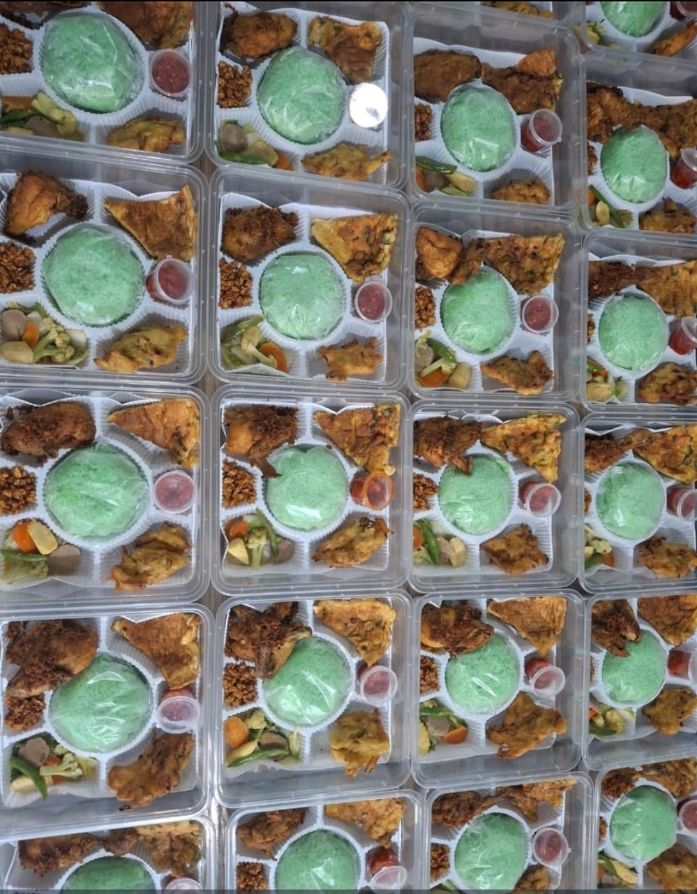 Nasi Box / Nasi Kotak / Nasi Kuning Ayam Goreng/ Nasi Putih Ayam Bakar / Nasi Hijau Pandan Ayam Goreng