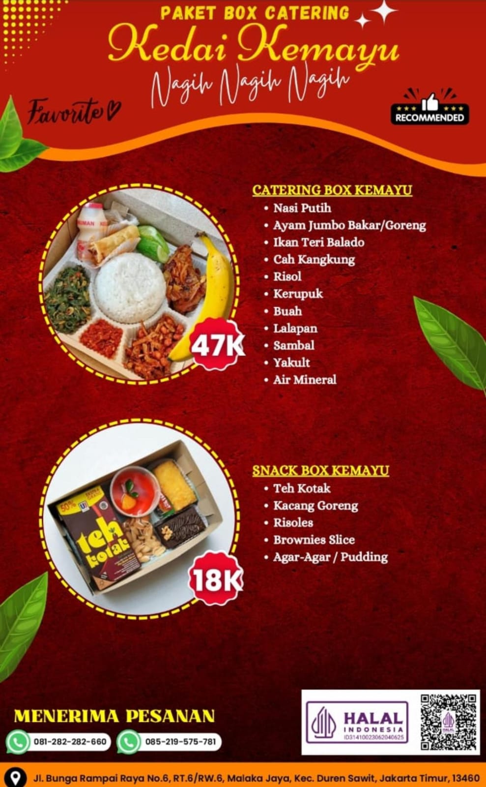 Snack Box Kedai Kemayu