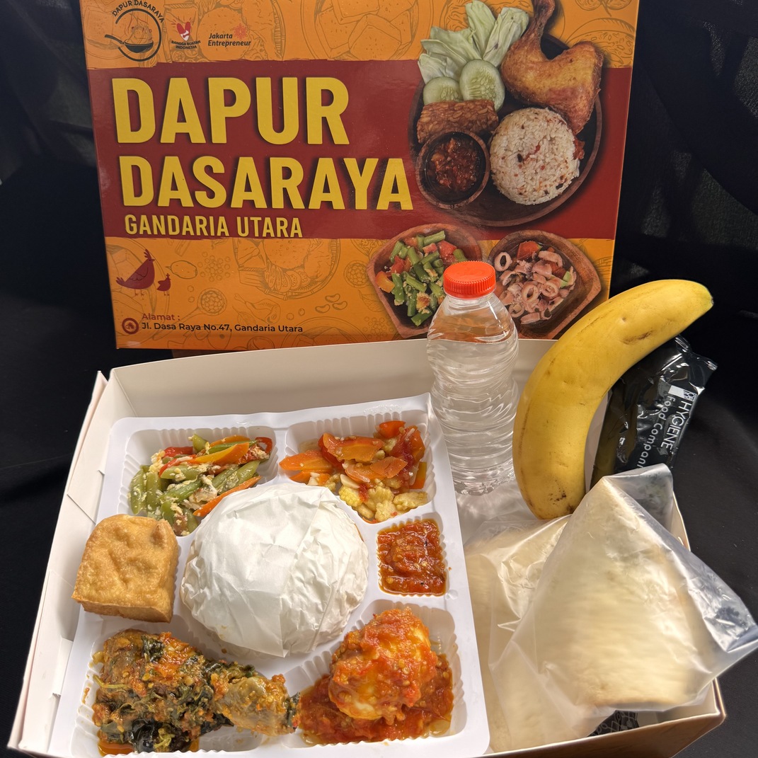 Paket Nasi Komplit – Ayam Rica &amp; Telur Balado