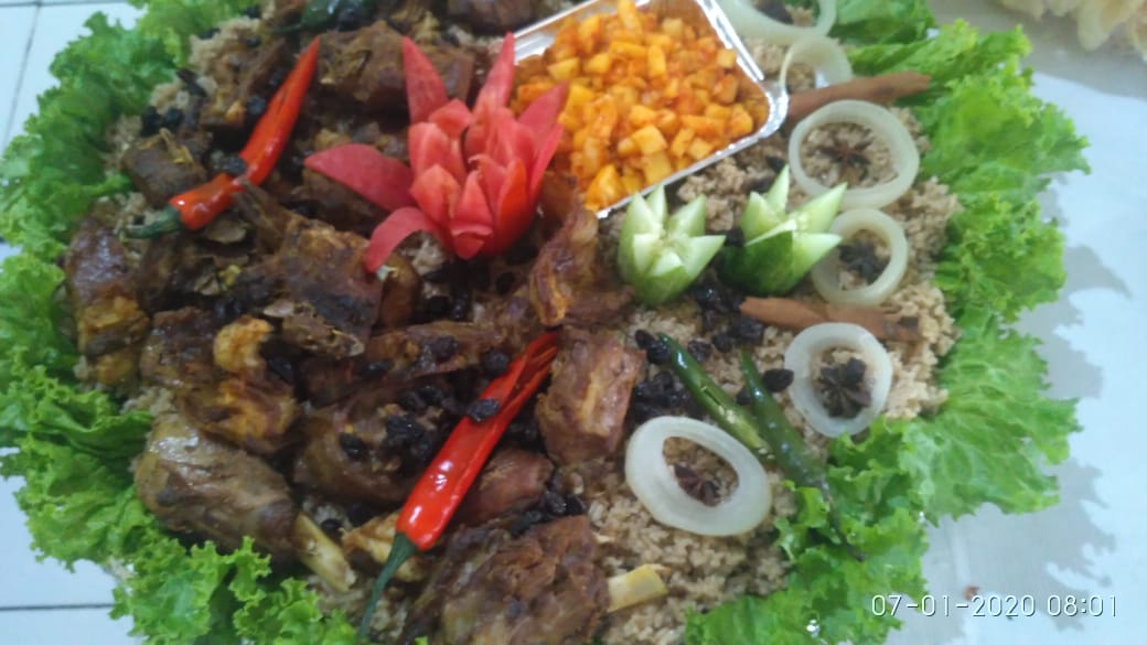 Kebuli  Kambing Nampan Besar Bang Arshad