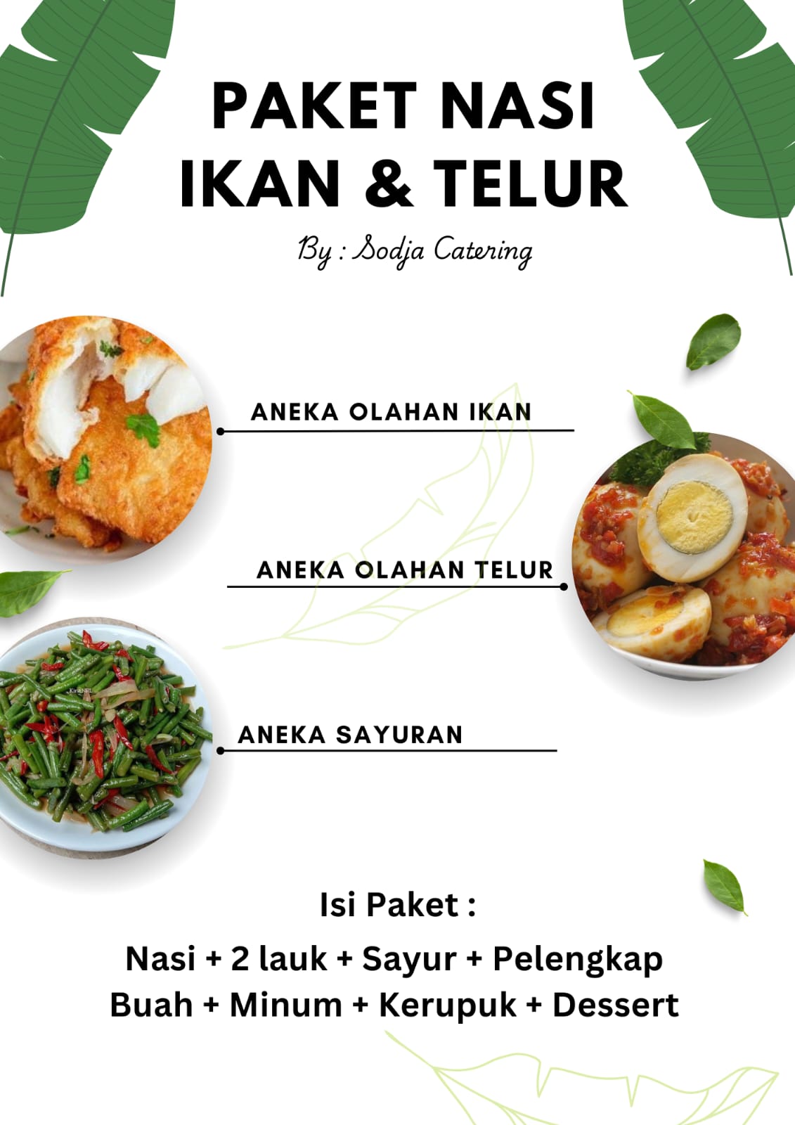 Nasi Box Ikan Telur Sodja