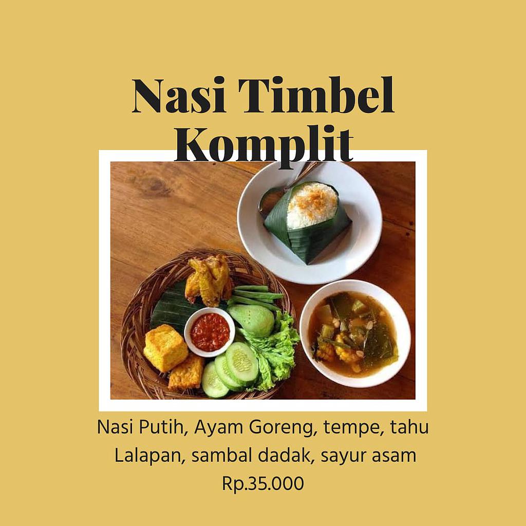 Nasi Timbel Komplit