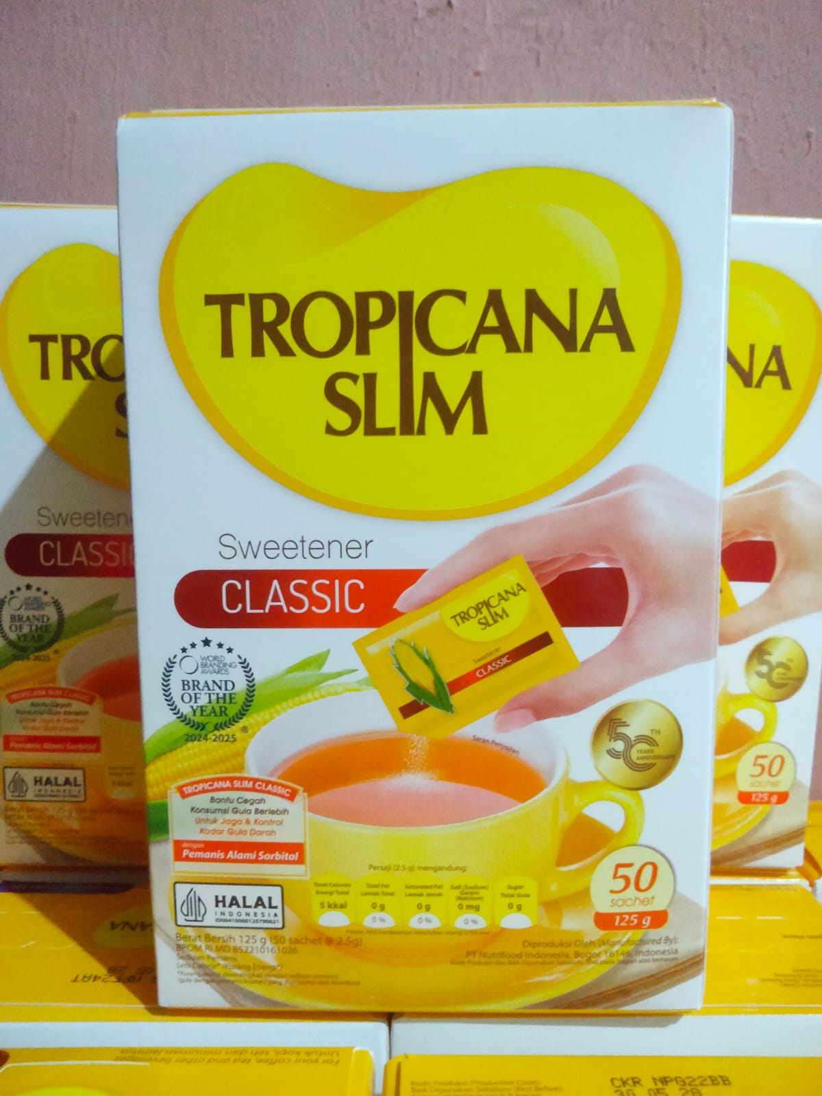 Gula Rendah Kalori Isi 50 Sachet