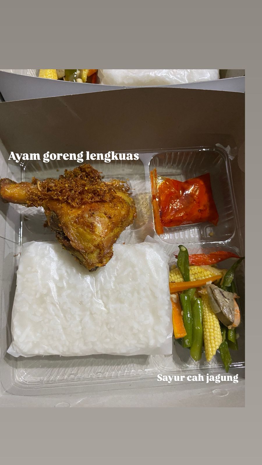 Lunch box 1 lauk 1 sayur