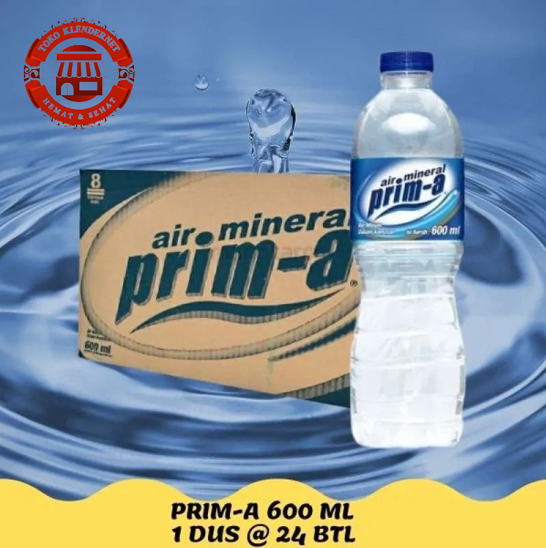 Air Mineral Prim-A Botol 600 ML - Toko Klendernet
