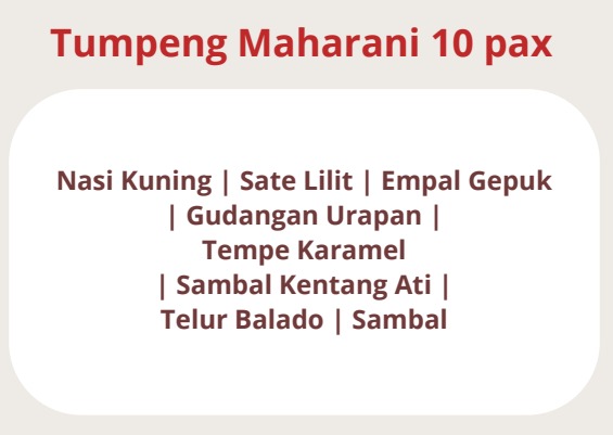 Tumpeng Pawon Gendhis