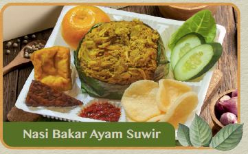 Lunch Box Menu Nasi Bakar Ayam Suwir | Dapur Andala @47.000