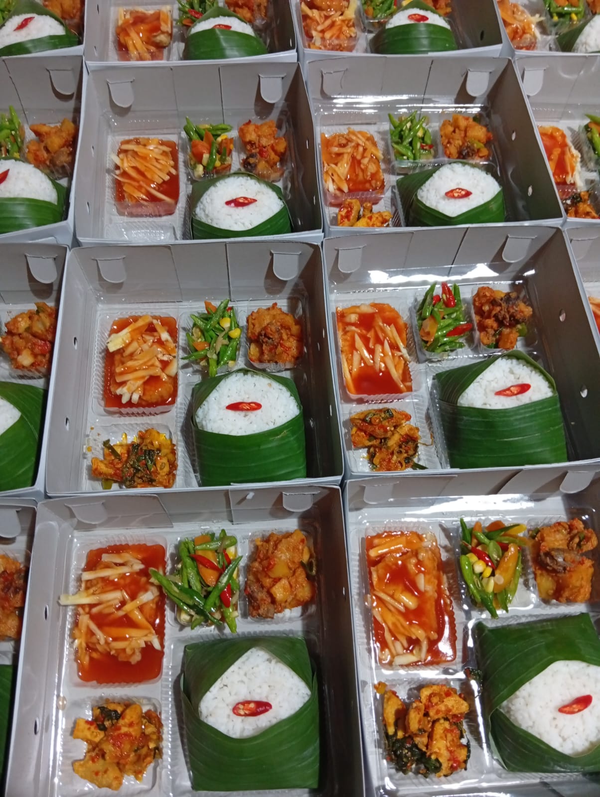 Paket Nasi Ayam Asam Manis