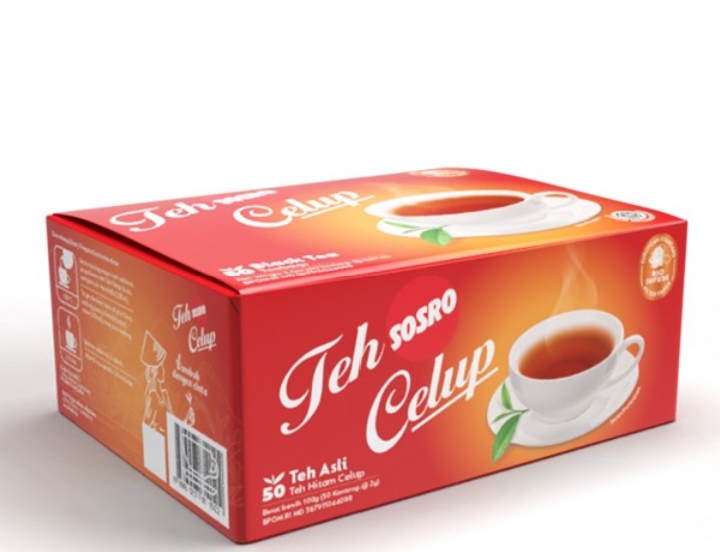 Teh kemasan isi 50 kantong celup