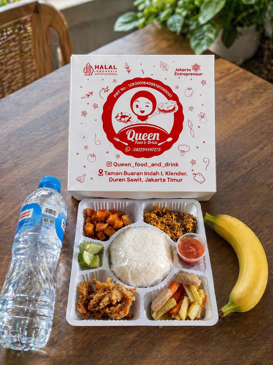 Nasi Box / Nasi Kotak / Nasi Kuning Ayam Goreng/ Nasi Putih Ayam Bakar / Nasi Hijau Pandan Ayam Goreng
