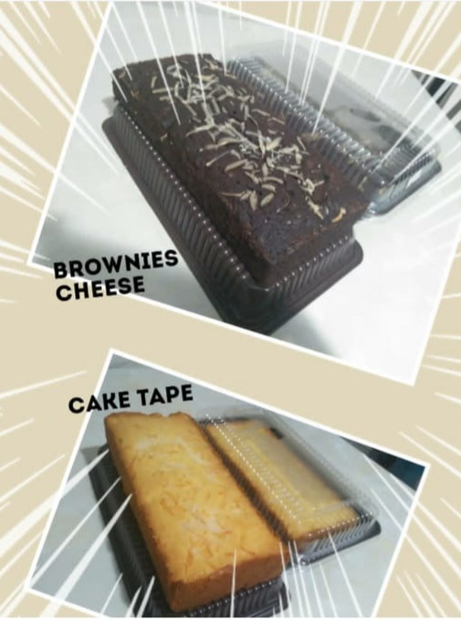 BROWNIS CHEESE DAN CAKE TAPE