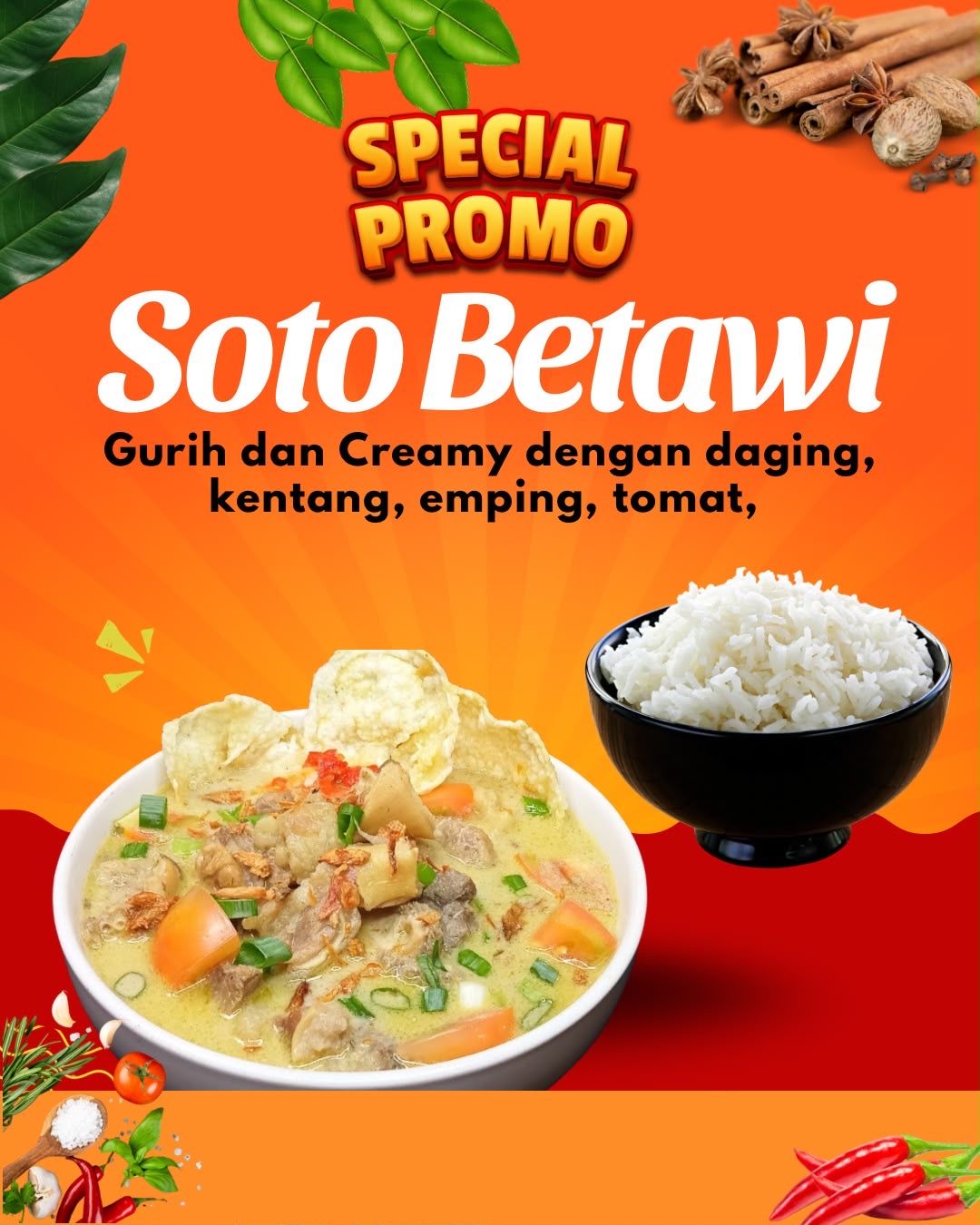 Soto Betawi Kuah Susu tanpa Santan