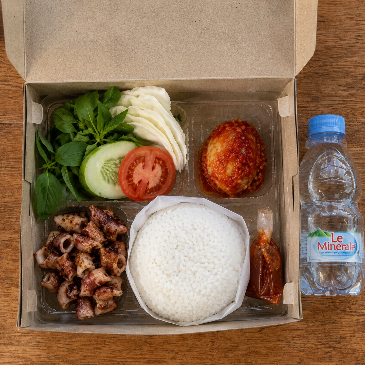 Cumi Asin Telur Balado
