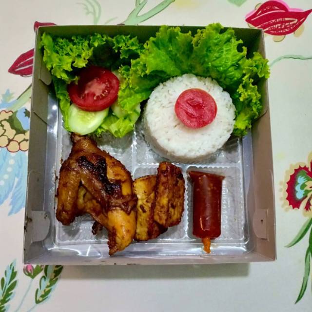 Paket nasi ayam teriyaki