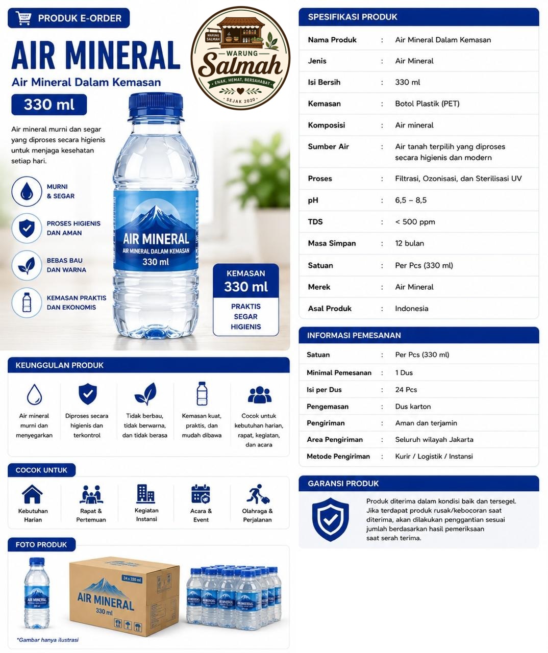 Air Mineral 330ml