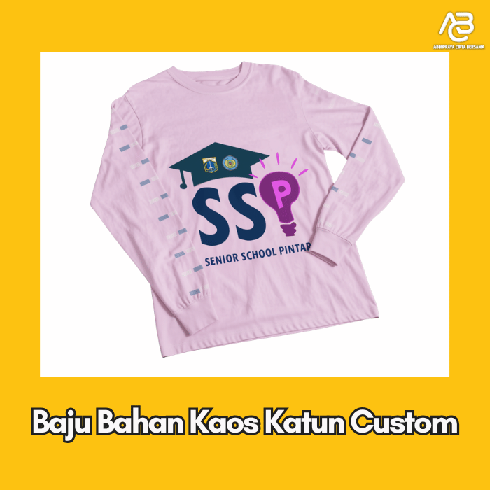 Custom Baju Kaos Katun