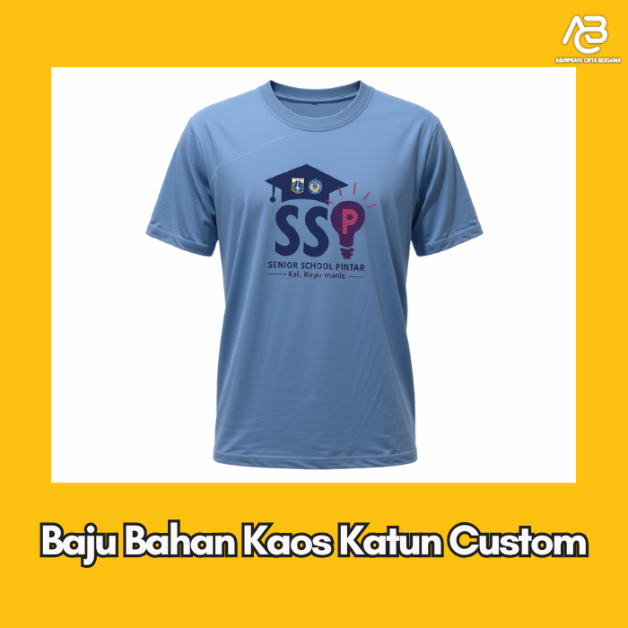 Custom Baju Kaos Katun
