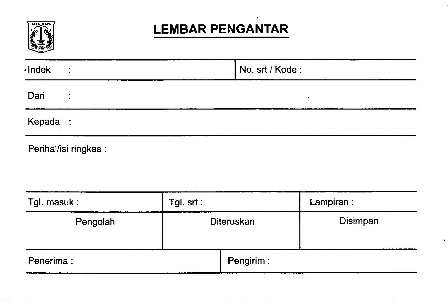 LEMBAR PENGANTAR