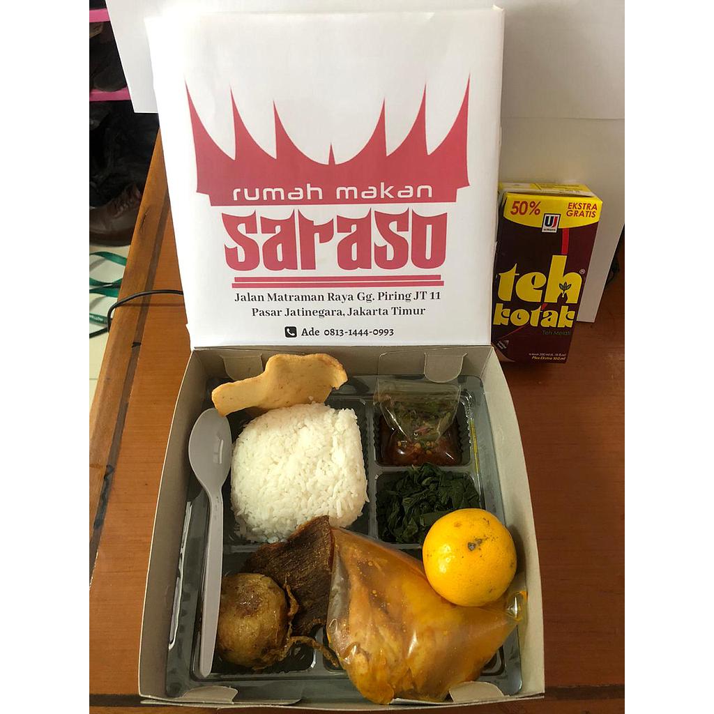 Nasi Box Dendeng Balado &amp; Telur