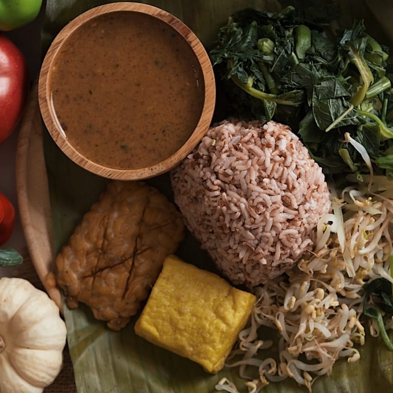 PAKET NASI MERAH TIMBEL