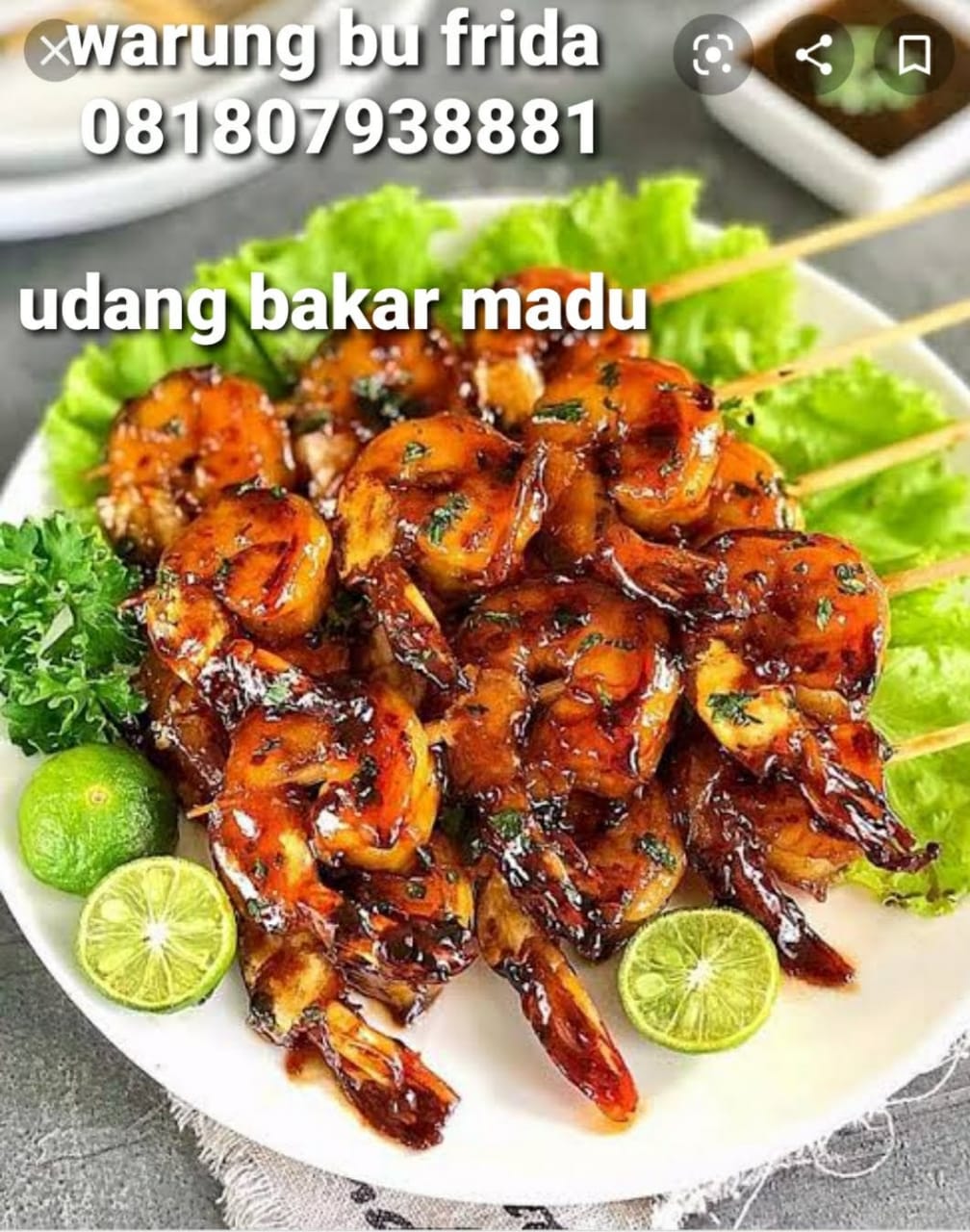 Udang bakar madu