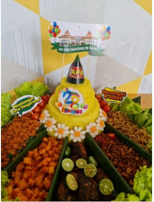 Tumpeng Diameter 60cm Untuk 13-15 Orang