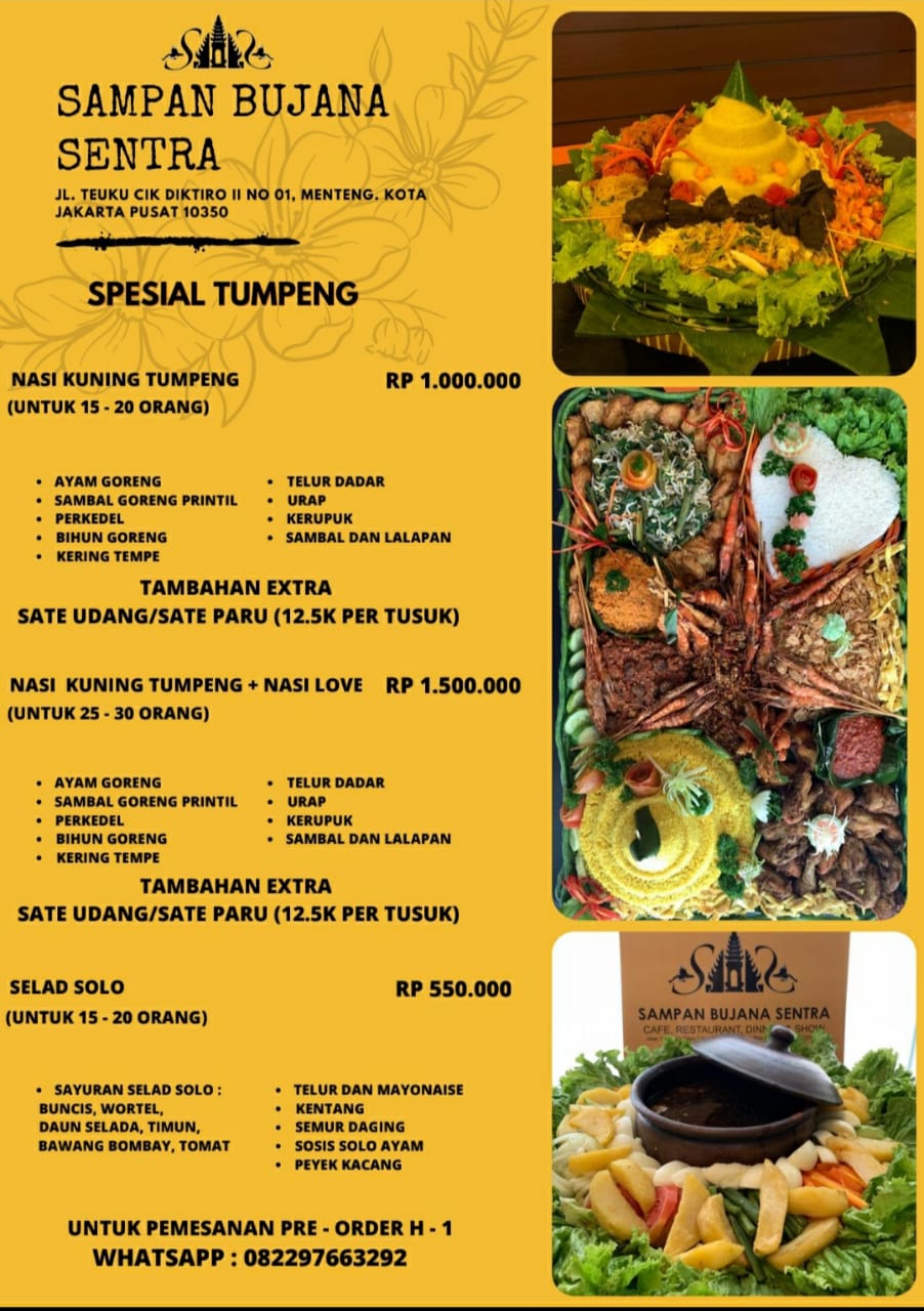 Nasi Kuning Tumpeng (untuk 15-20 orang)